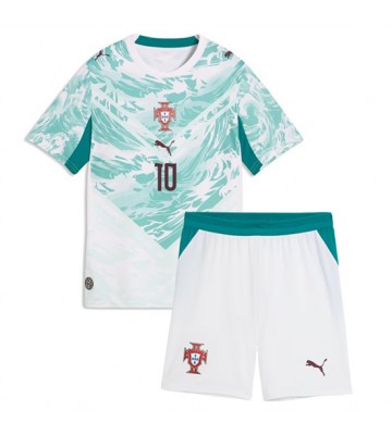 Portugal Bernardo Silva #10 Udebanetrøje Børn VM 2026 Kortærmet (+ Korte bukser)